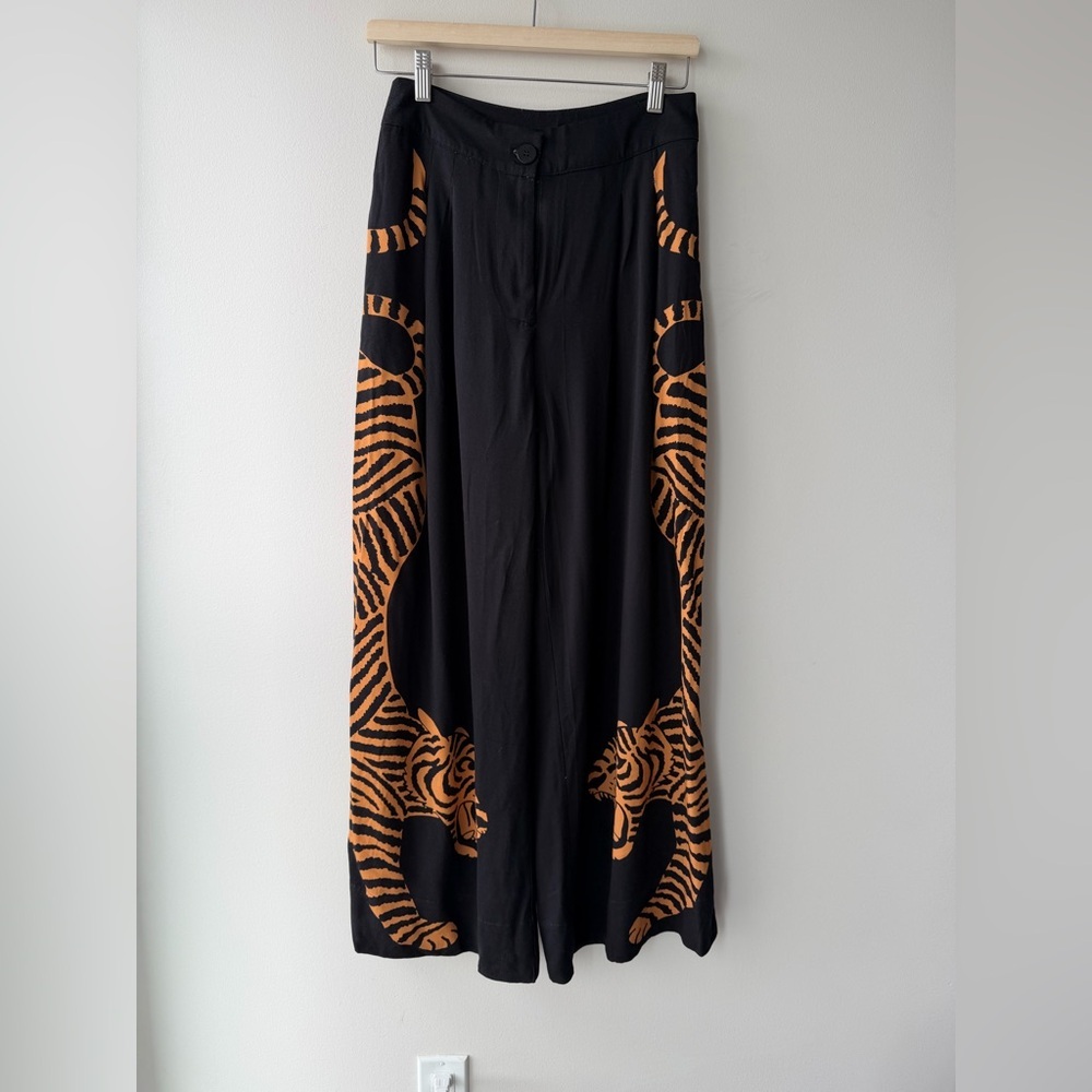 Anthropologie x Farm Rio Wide-Leg Tiger Pants, NWT - Picture 5 of 5